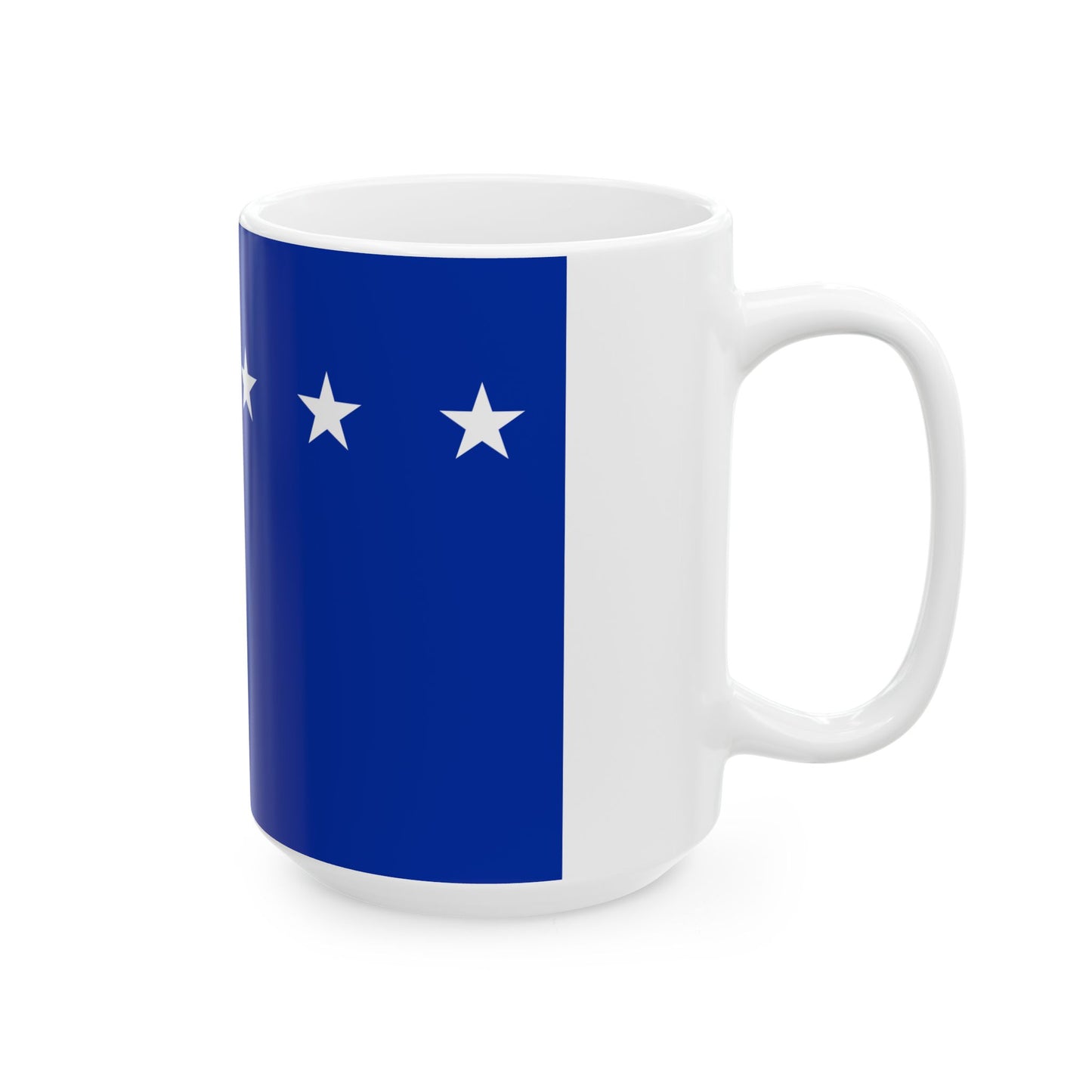 Flag of the Khmer Republic type 2 (Cambodia) White Coffee Mug-Go Mug Yourself