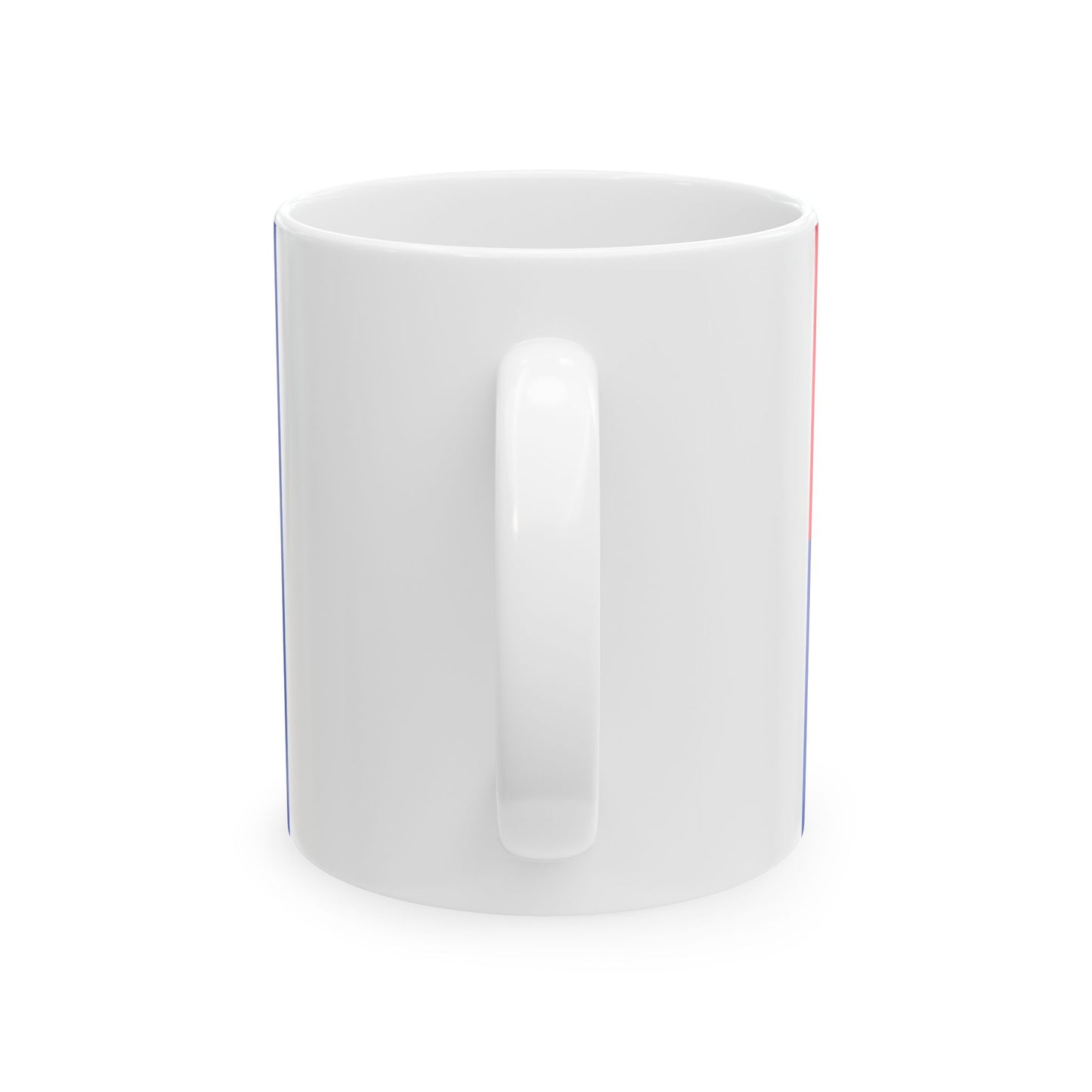 Flag of the Khmer Republic type 3 (Cambodia) White Coffee Mug-Go Mug Yourself