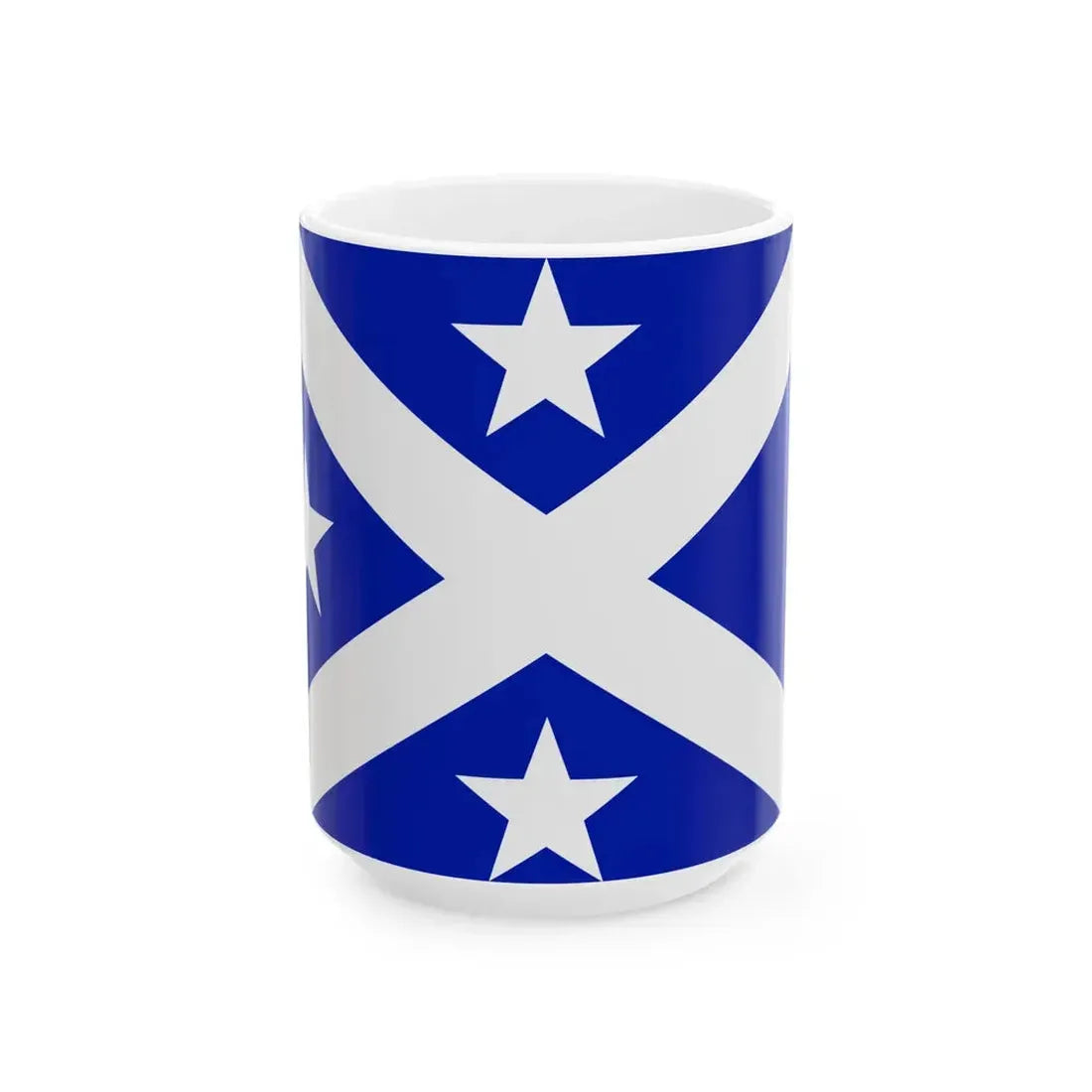 Flag of the Kingdom of Abemama 1884-c. 1889 (Kiribati) White Coffee Mug 15oz - Go Mug Yourself