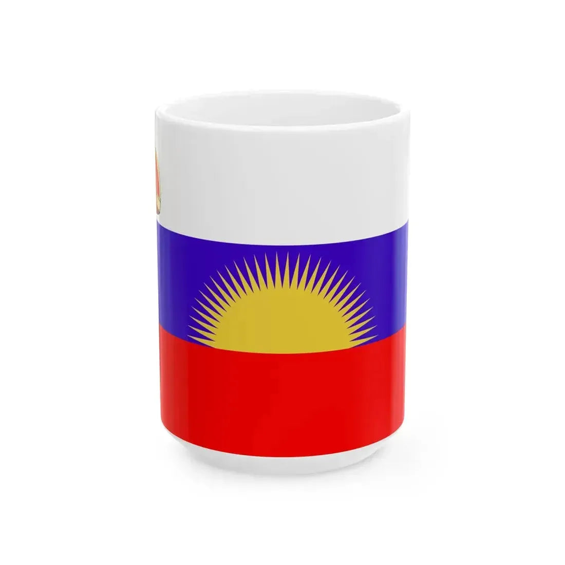 Flag of the Kingdom of Bau (Fiji) White Coffee Mug 15oz - Go Mug Yourself