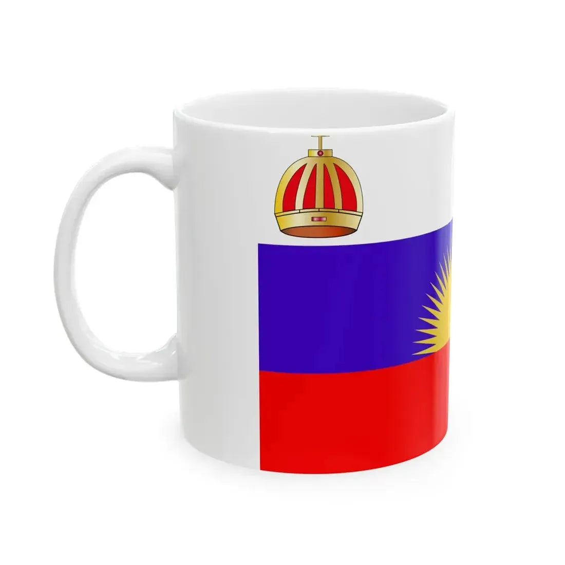 Flag of the Kingdom of Bau (Fiji) White Coffee Mug - Go Mug Yourself