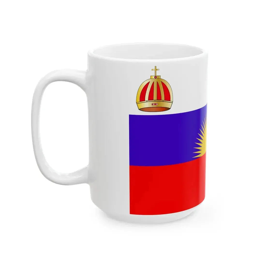 Flag of the Kingdom of Bau (Fiji) White Coffee Mug - Go Mug Yourself
