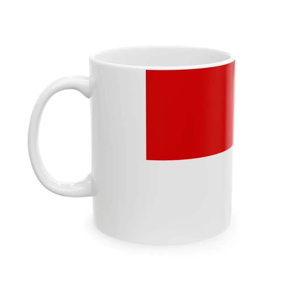 Flag of the Kingdom of Croatia Habsburg (Croatia) White Coffee Mug - Go Mug Yourself