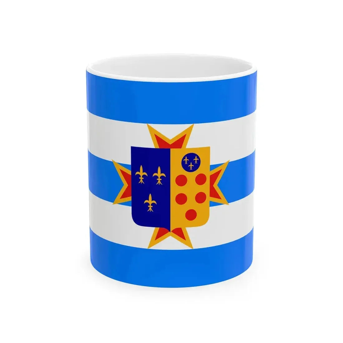 Flag of the Kingdom of Etruria (Italy) White Coffee Mug 11oz - Go Mug Yourself