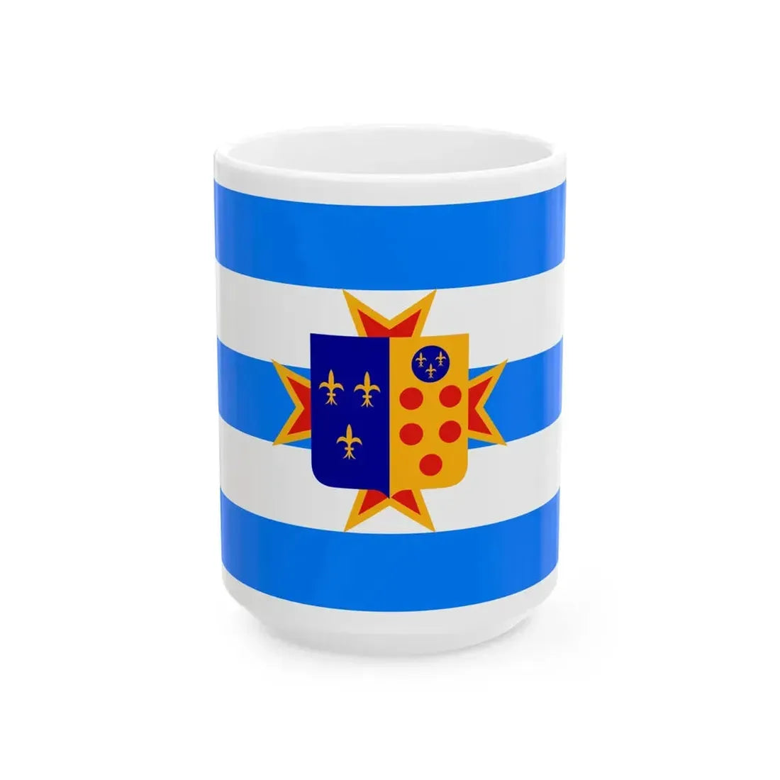 Flag of the Kingdom of Etruria (Italy) White Coffee Mug 15oz - Go Mug Yourself