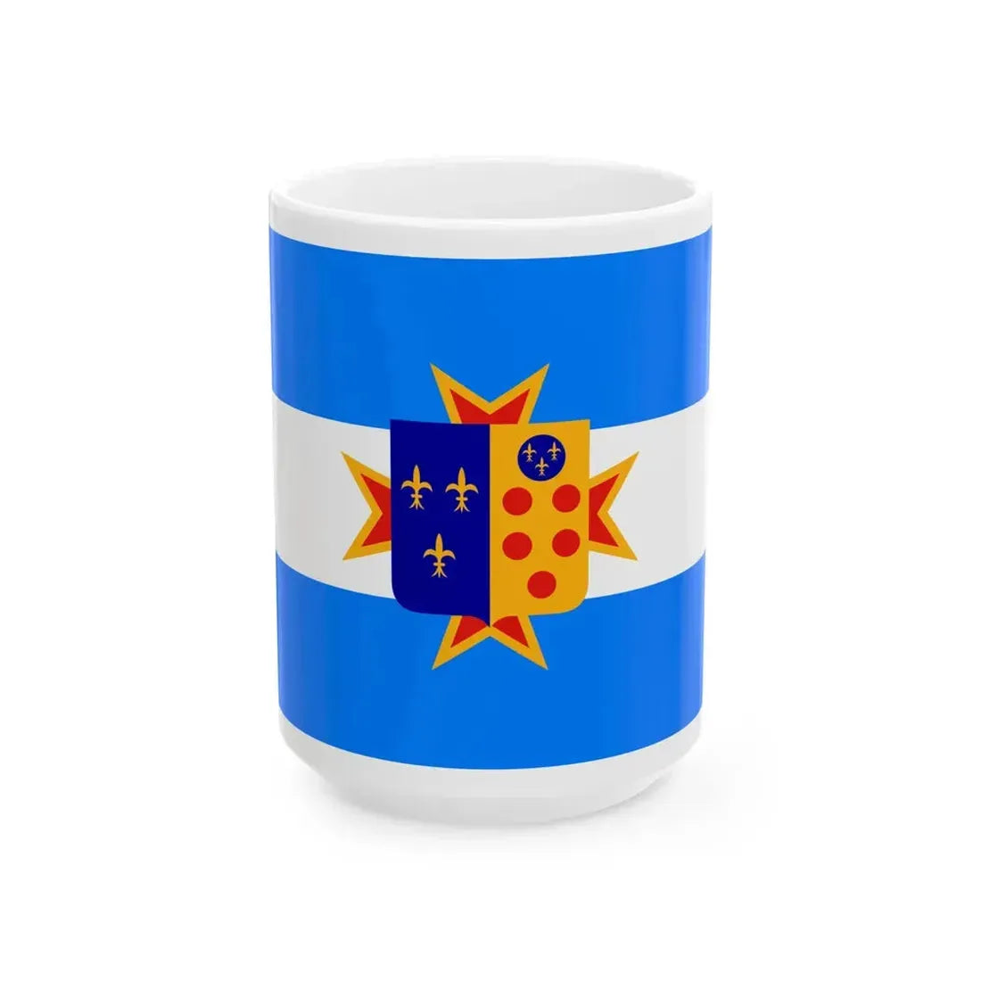 Flag of the Kingdom of Etruria merchant (Italy) White Coffee Mug 15oz - Go Mug Yourself