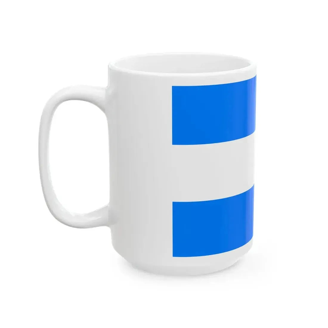 Flag of the Kingdom of Etruria merchant simplified (Italy) White Coffee Mug - Go Mug Yourself