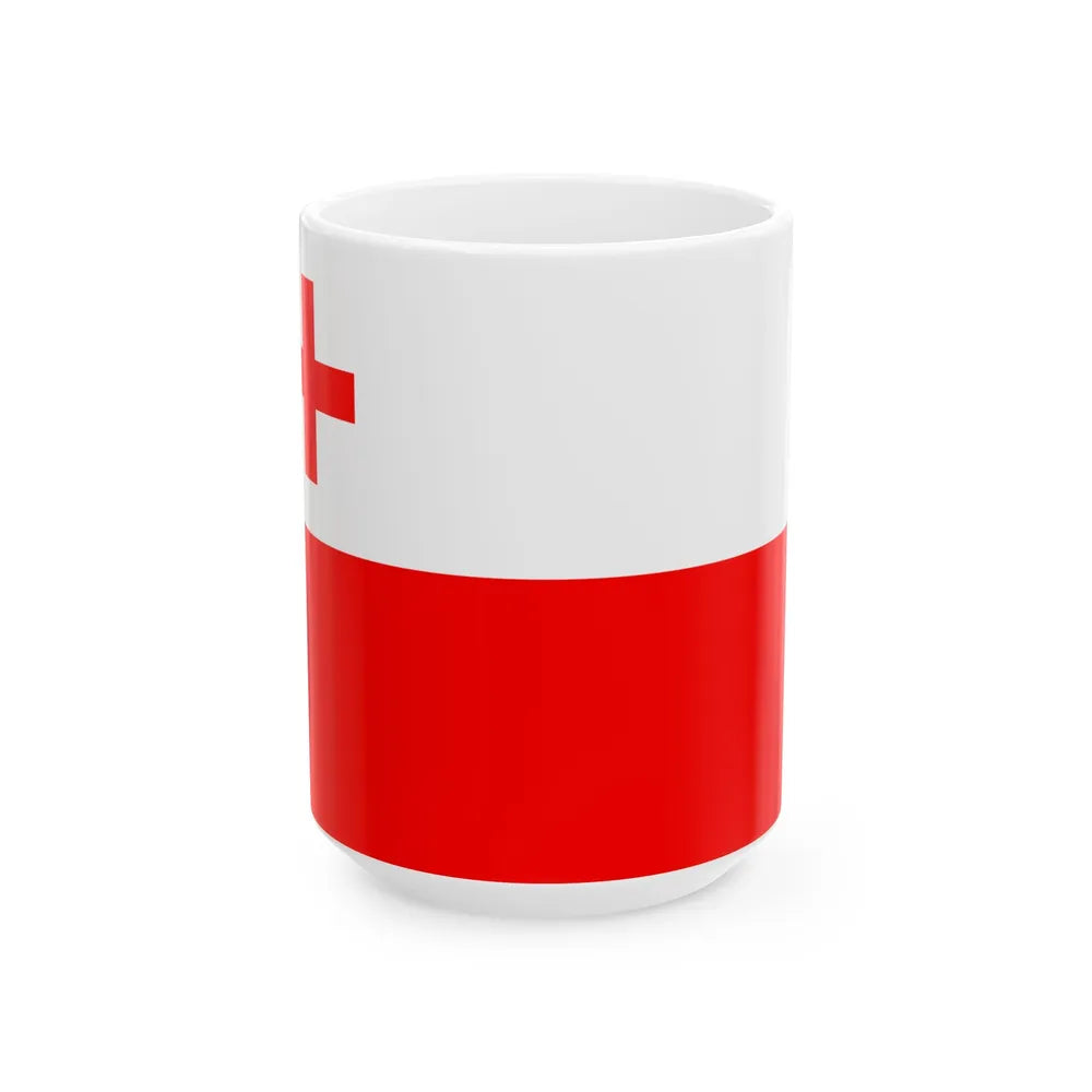 Flag of the Kingdom of Lau 1869-1871 (Fiji) White Coffee Mug 15oz - Go Mug Yourself