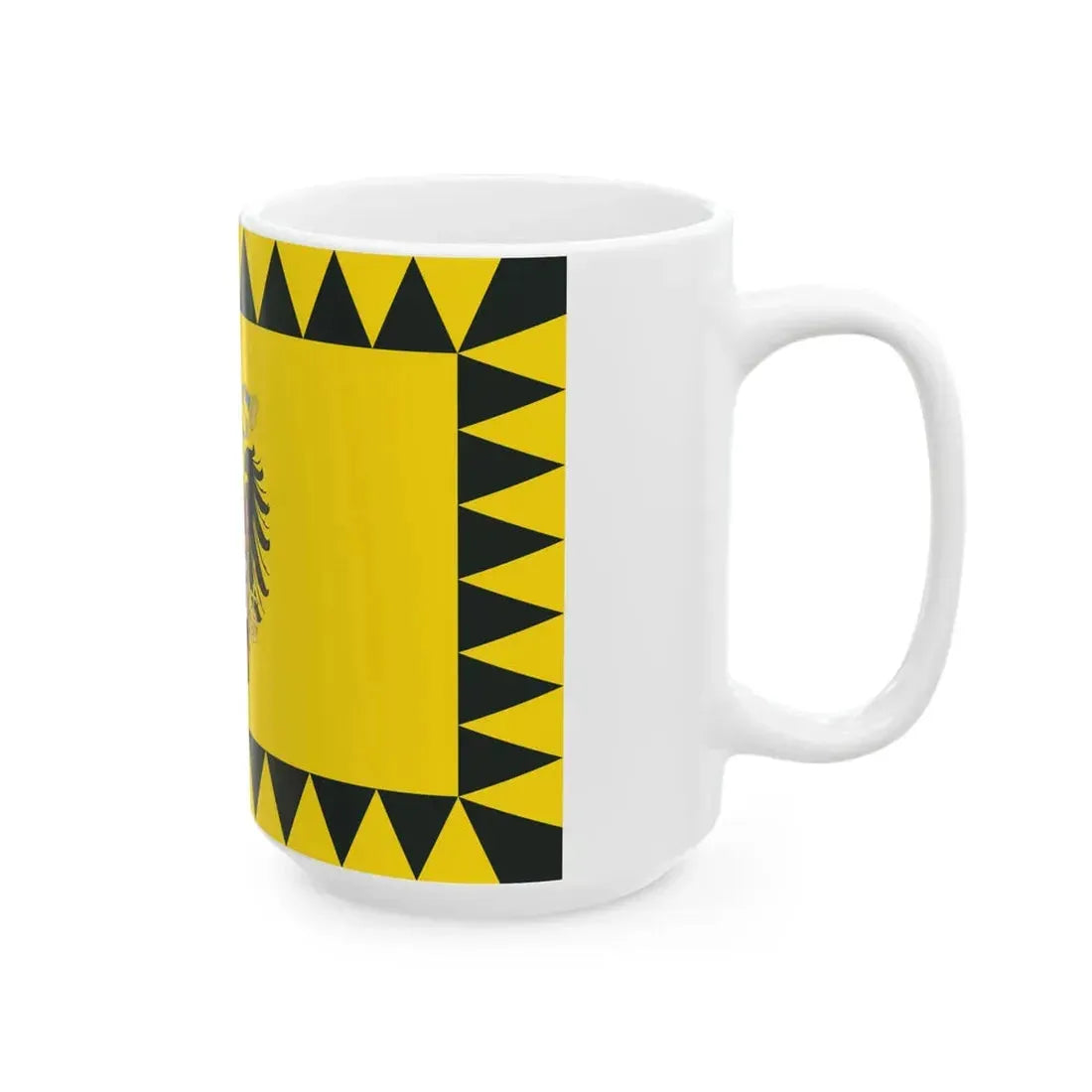 Flag of the Kingdom of LombardyVenetia 1815-1866 type 3 (Italy) White Coffee Mug - Go Mug Yourself