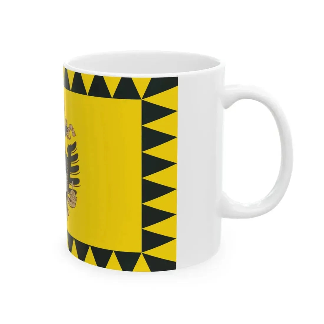 Flag of the Kingdom of LombardyVenetia (Italy) White Coffee Mug - Go Mug Yourself