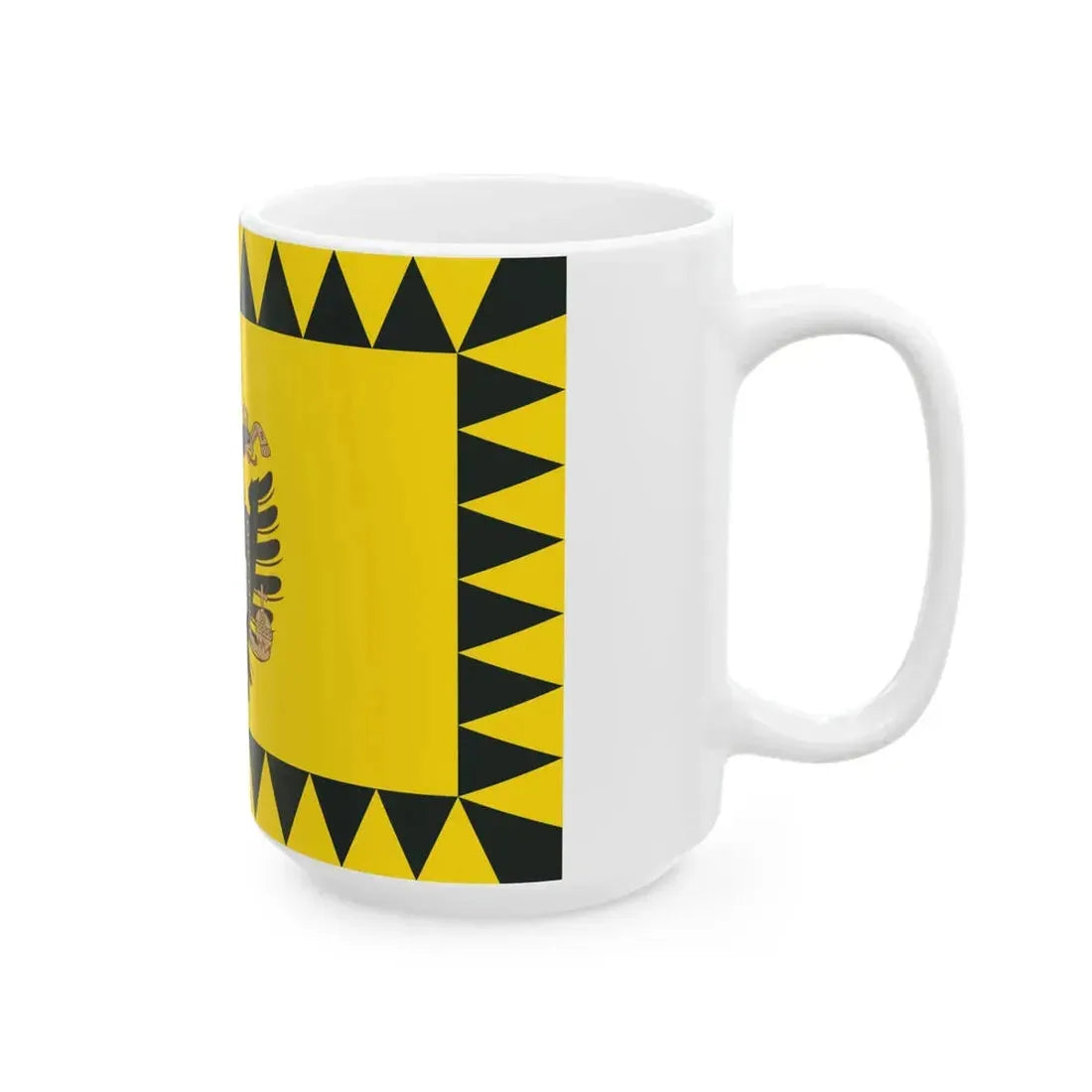 Flag of the Kingdom of LombardyVenetia (Italy) White Coffee Mug - Go Mug Yourself