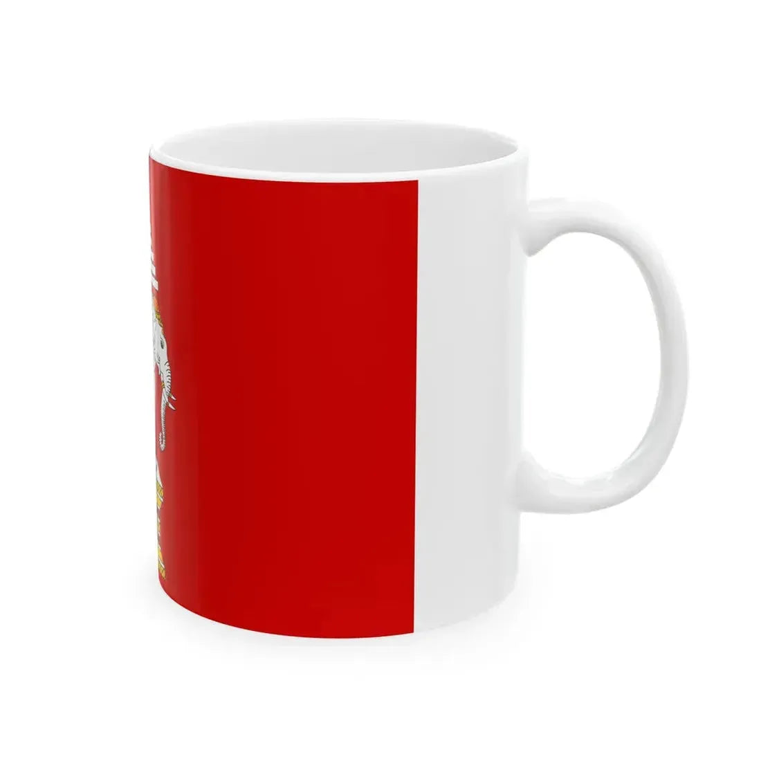 Flag of the Kingdom of Luang Phrabang 1945 (Laos) White Coffee Mug - Go Mug Yourself
