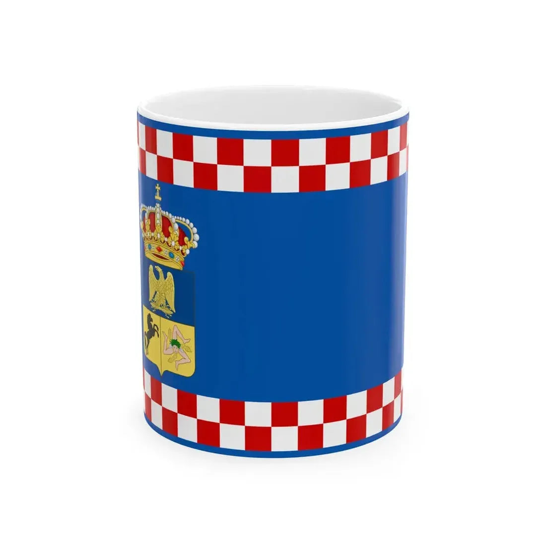 Flag of the Kingdom of Naples 1811 (Italy) White Coffee Mug 11oz - Go Mug Yourself