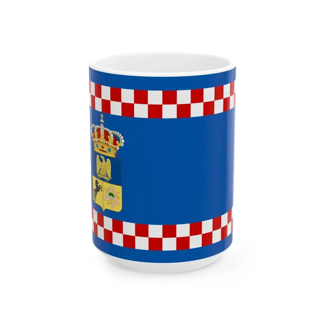 Flag of the Kingdom of Naples 1811 (Italy) White Coffee Mug 15oz - Go Mug Yourself