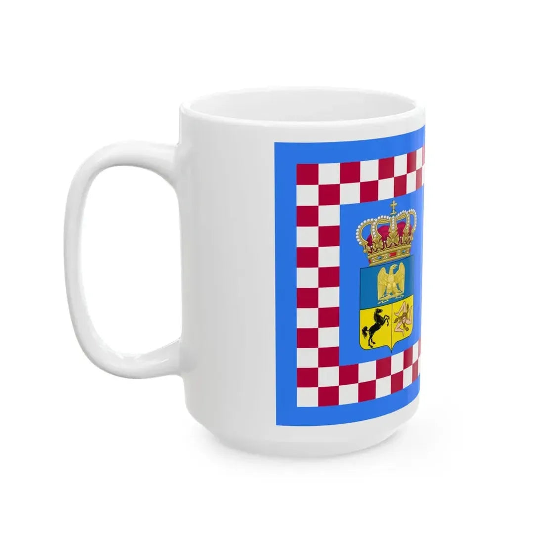 Flag of the Kingdom of Naples 1811 - type 2 (Italy) White Coffee Mug - Go Mug Yourself