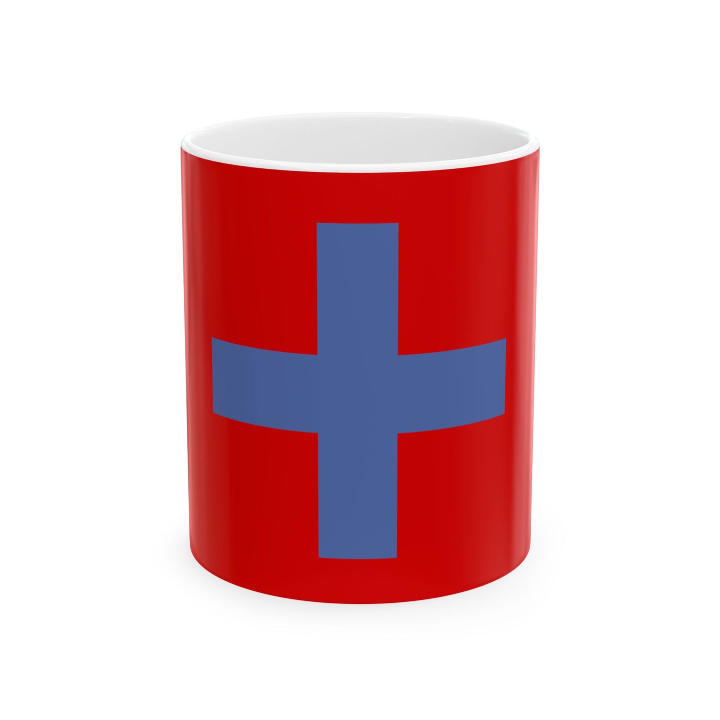 Flag of the Kingdom of Ndongo (Angola) White Coffee Mug-11oz-Go Mug Yourself