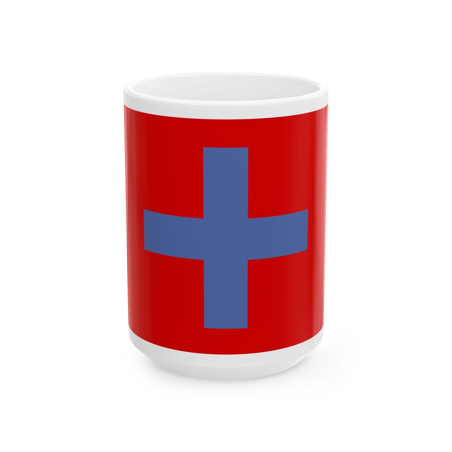 Flag of the Kingdom of Ndongo (Angola) White Coffee Mug-15oz-Go Mug Yourself