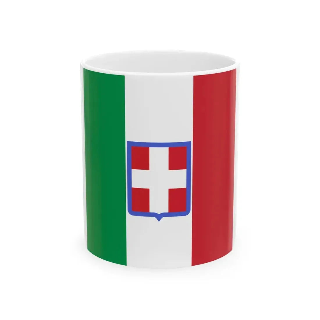Flag of the Kingdom of Sardinia 1848-1851 (Italy) White Coffee Mug 11oz - Go Mug Yourself