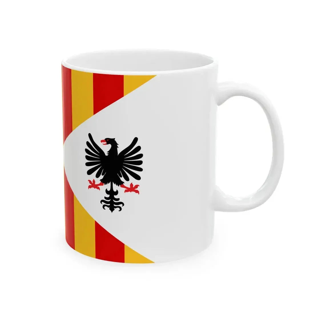 Flag of the Kingdom of Sicily (Italy) White Coffee Mug - Go Mug Yourself
