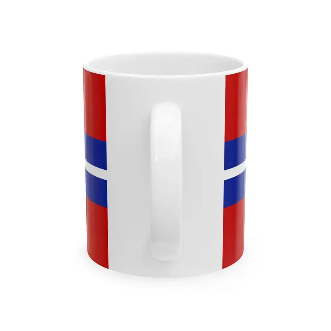 Flag of the Kirghiz Soviet Socialist Republic 1952-1991 Flag of Kyrgyzstan 19911992 (Kyrgyzstan) White Coffee Mug - Go Mug Yourself