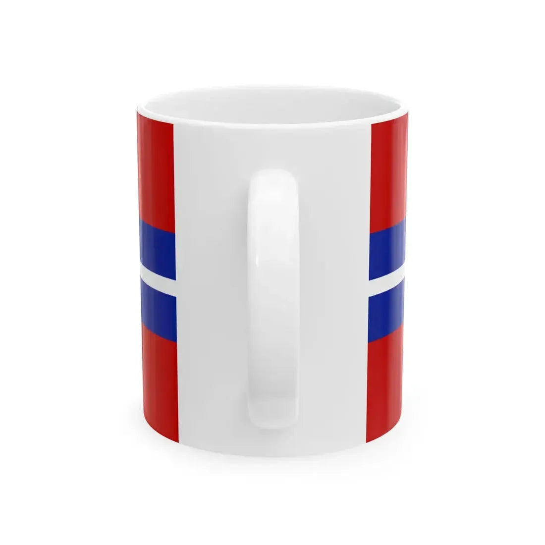 Flag of the Kirghiz Soviet Socialist Republic 1952-1991 Flag of Kyrgyzstan 19911992 reverse (Kyrgyzstan) White Coffee Mug - Go Mug Yourself