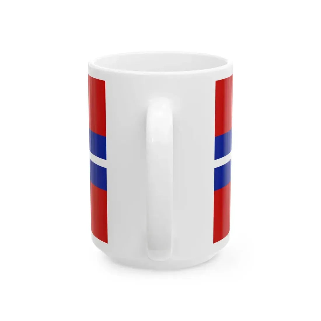 Flag of the Kirghiz Soviet Socialist Republic 1952-1991 Flag of Kyrgyzstan 19911992 reverse (Kyrgyzstan) White Coffee Mug - Go Mug Yourself