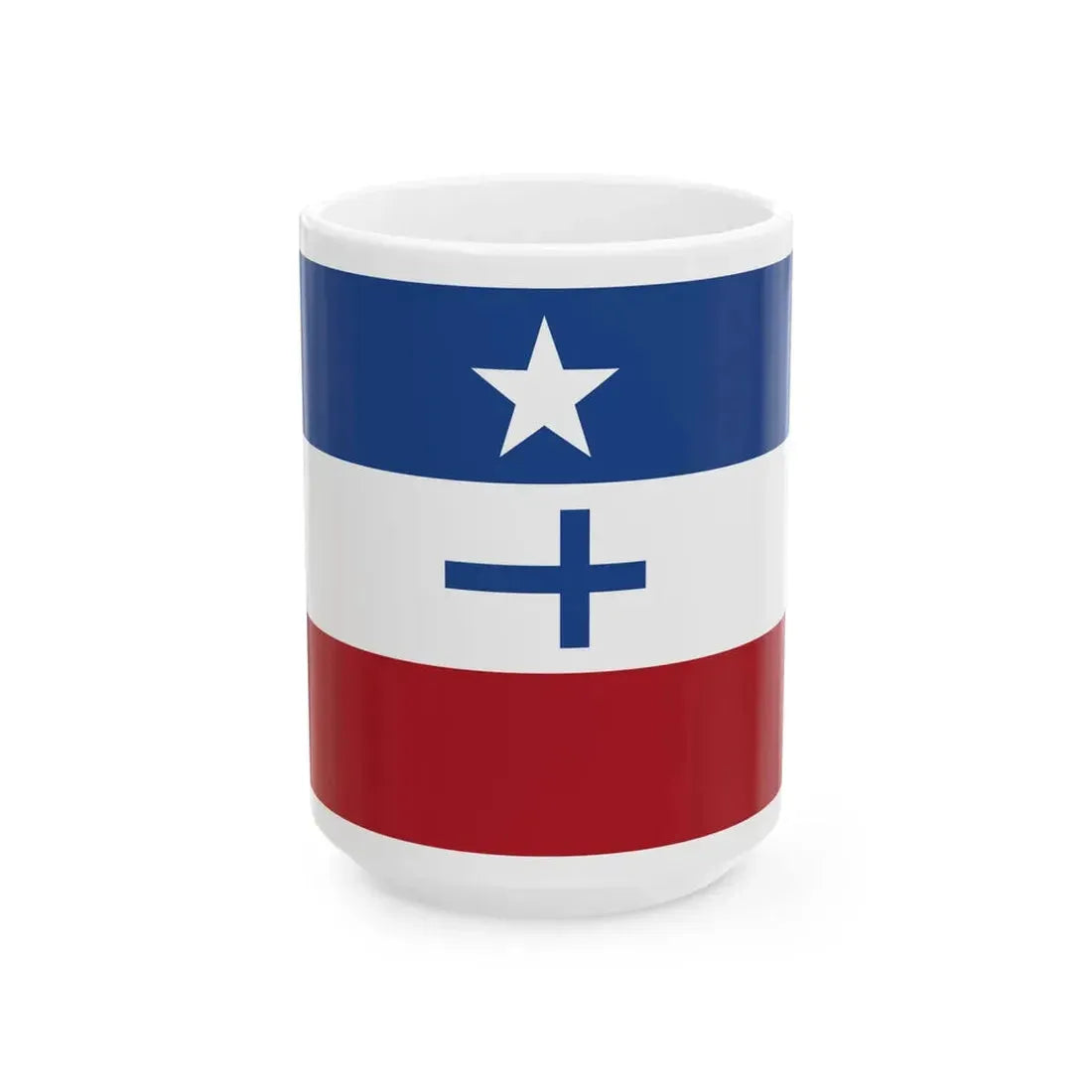 Flag of the Koreri movement (Indonesia) White Coffee Mug 15oz - Go Mug Yourself