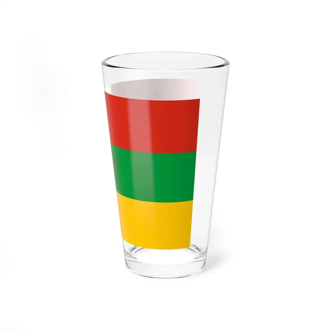 Flag of the Kurdistan Revolutionary Party Iraq (Iraq) Pint Glass 16oz - Go Mug Yourself