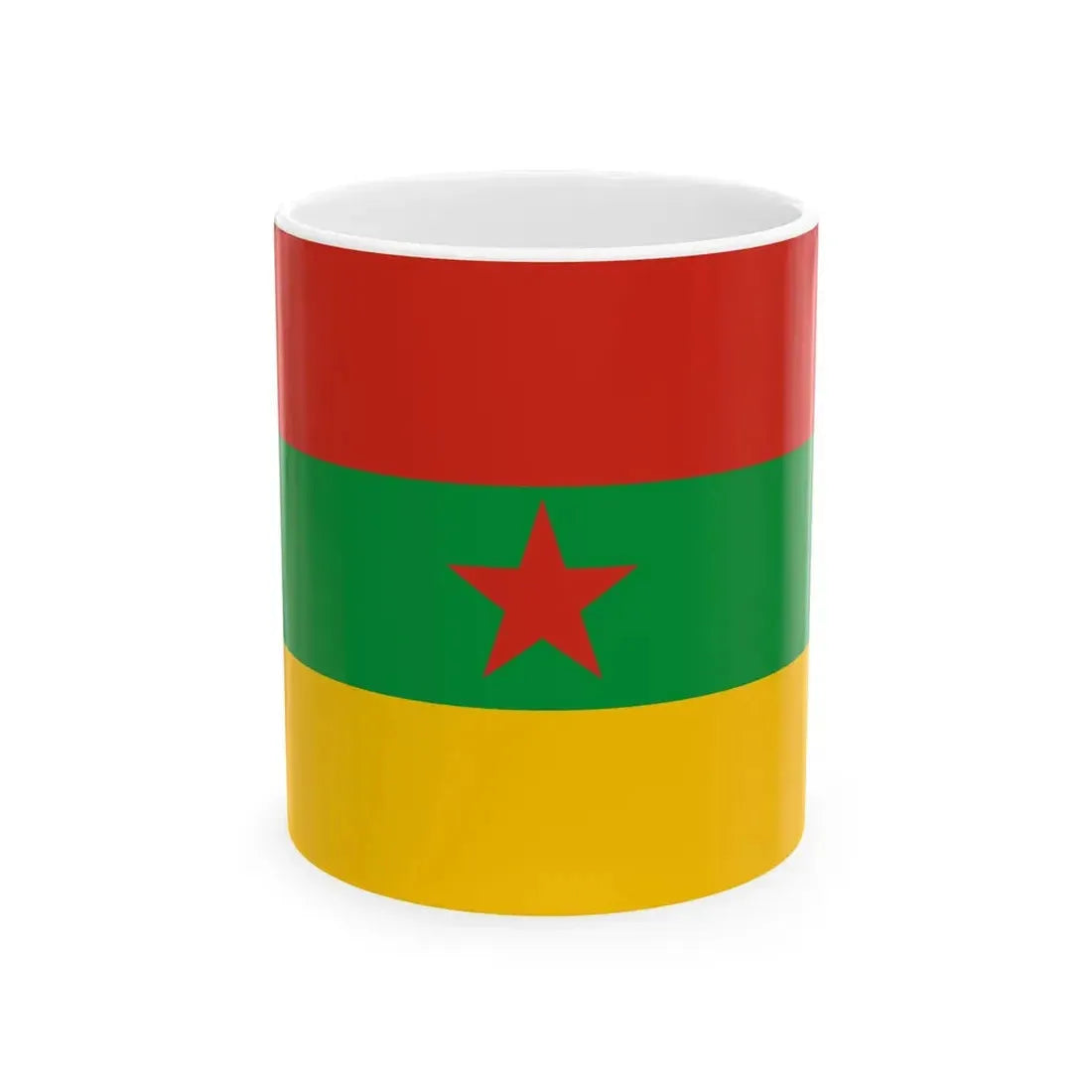 Flag of the Kurdistan Revolutionary Party Iraq (Iraq) White Coffee Mug 11oz - Go Mug Yourself