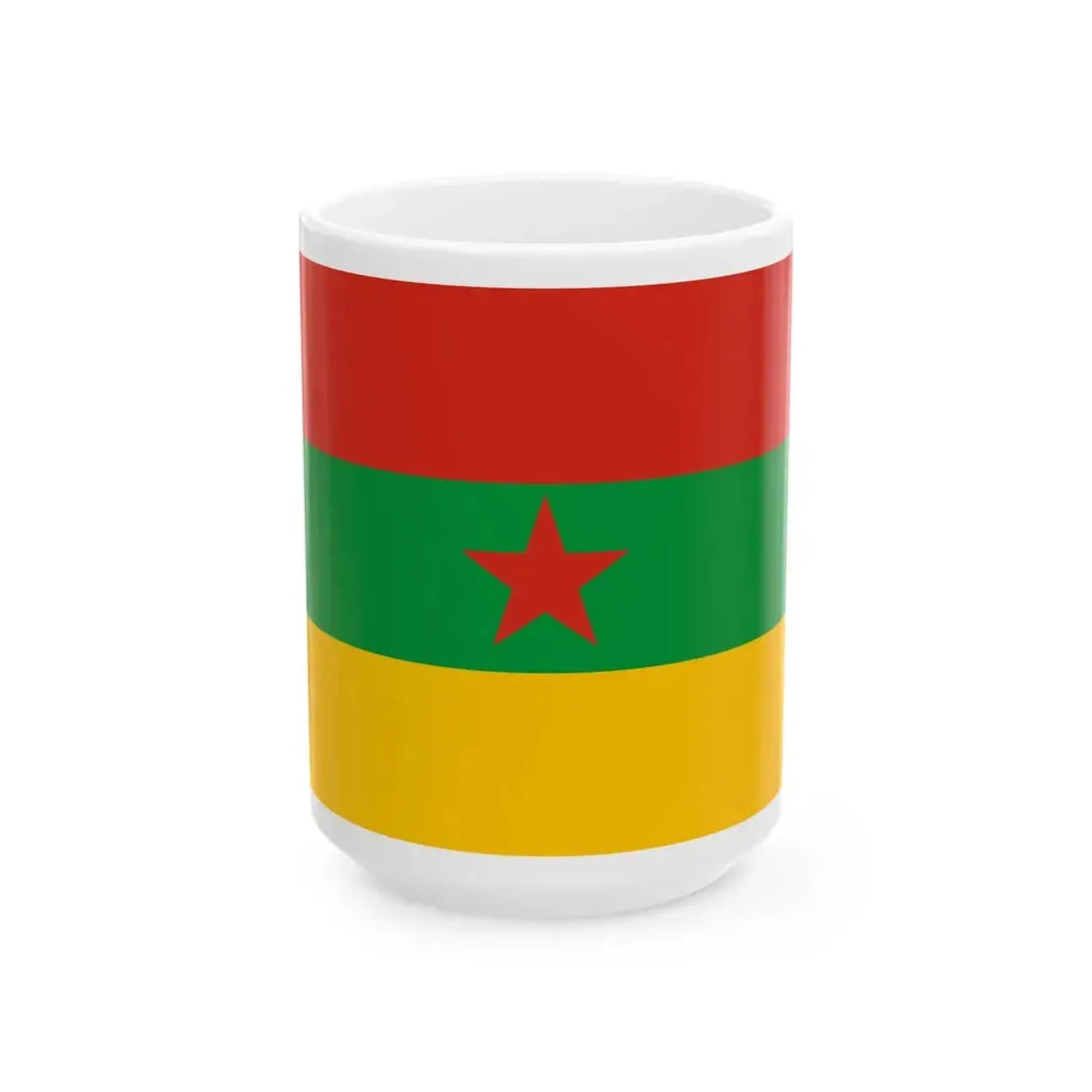 Flag of the Kurdistan Revolutionary Party Iraq (Iraq) White Coffee Mug 15oz - Go Mug Yourself