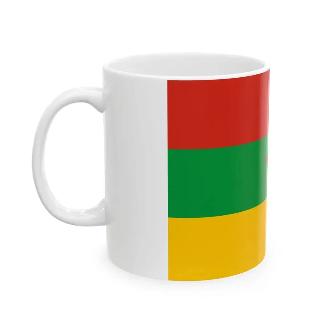 Flag of the Kurdistan Revolutionary Party Iraq (Iraq) White Coffee Mug - Go Mug Yourself