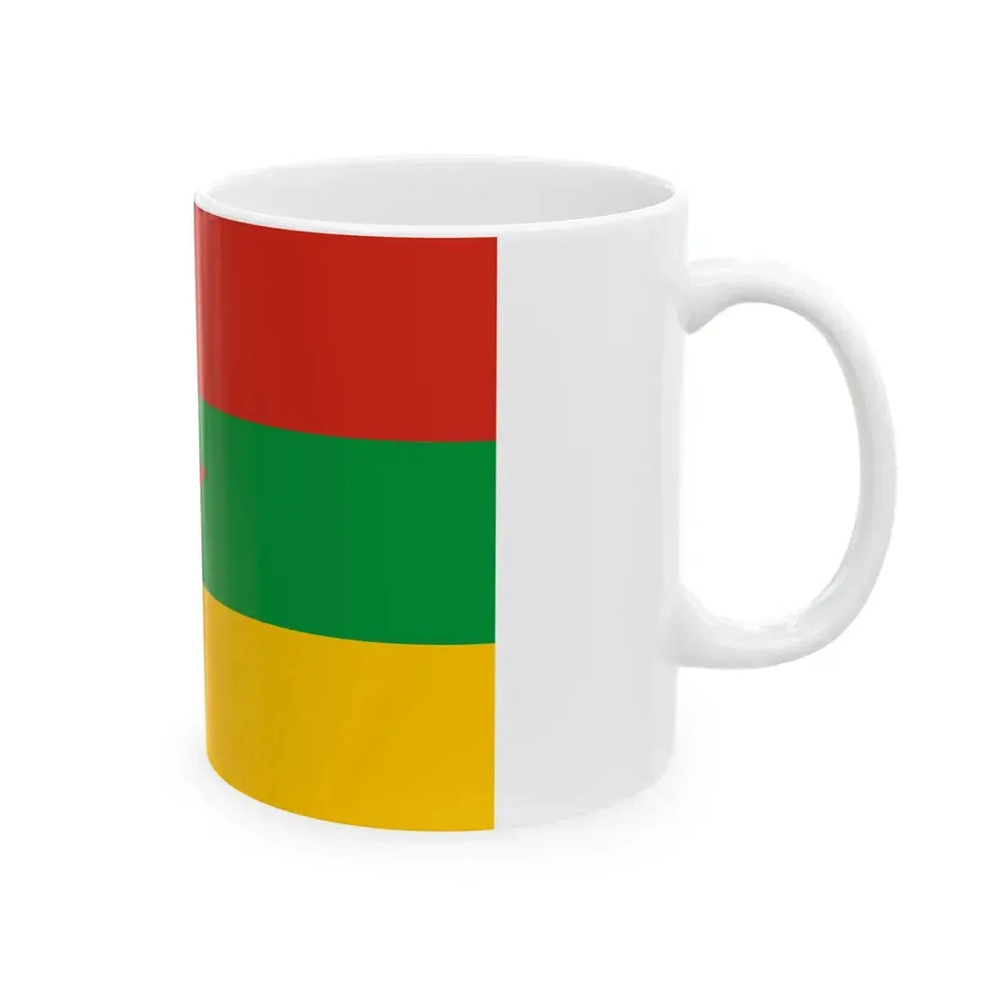 Flag of the Kurdistan Revolutionary Party Iraq (Iraq) White Coffee Mug - Go Mug Yourself