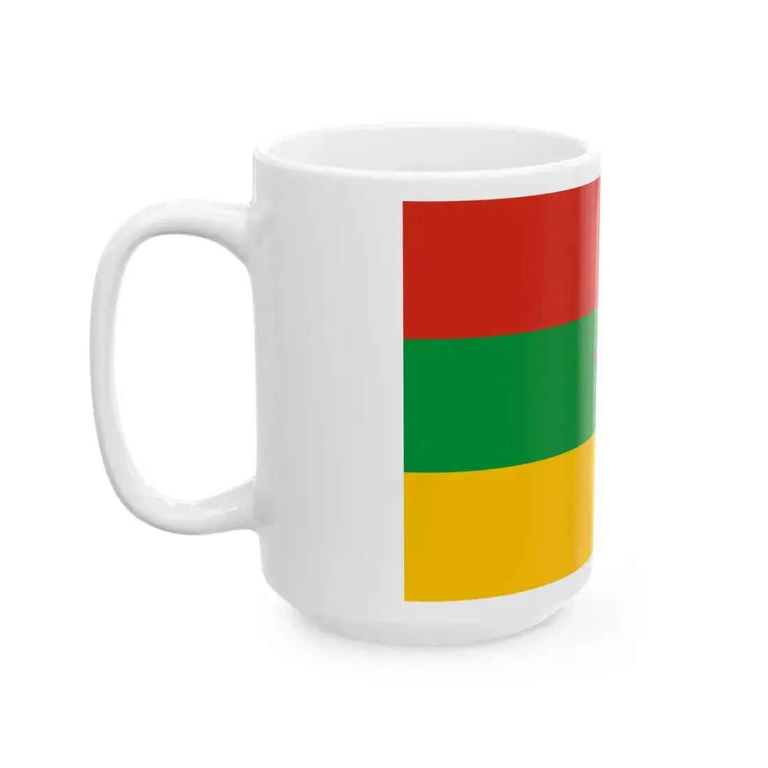 Flag of the Kurdistan Revolutionary Party Iraq (Iraq) White Coffee Mug - Go Mug Yourself
