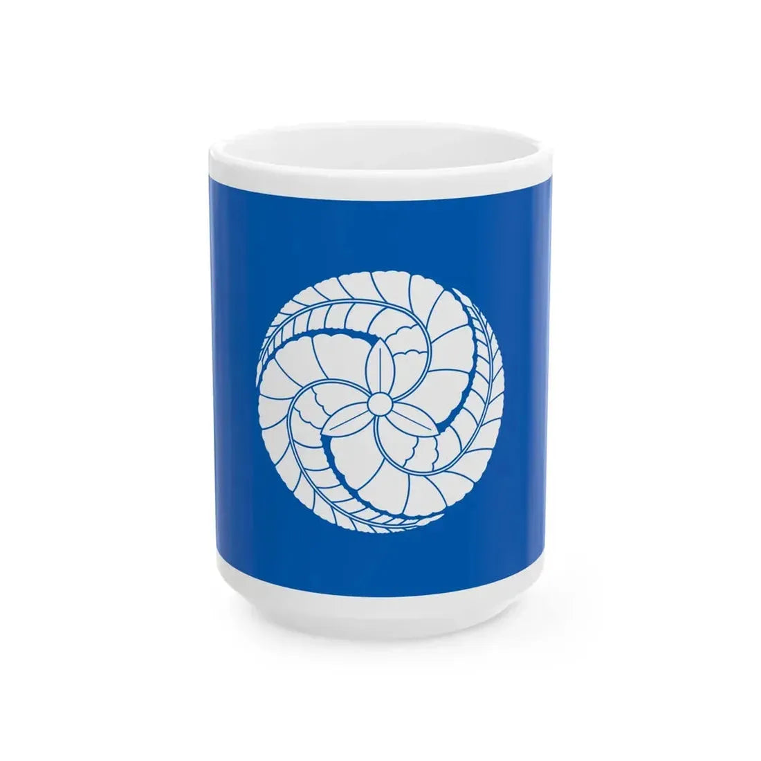 Flag of the Kuroda Lords of Fukuoka in Chikuzen Province A (Japan) White Coffee Mug 15oz - Go Mug Yourself