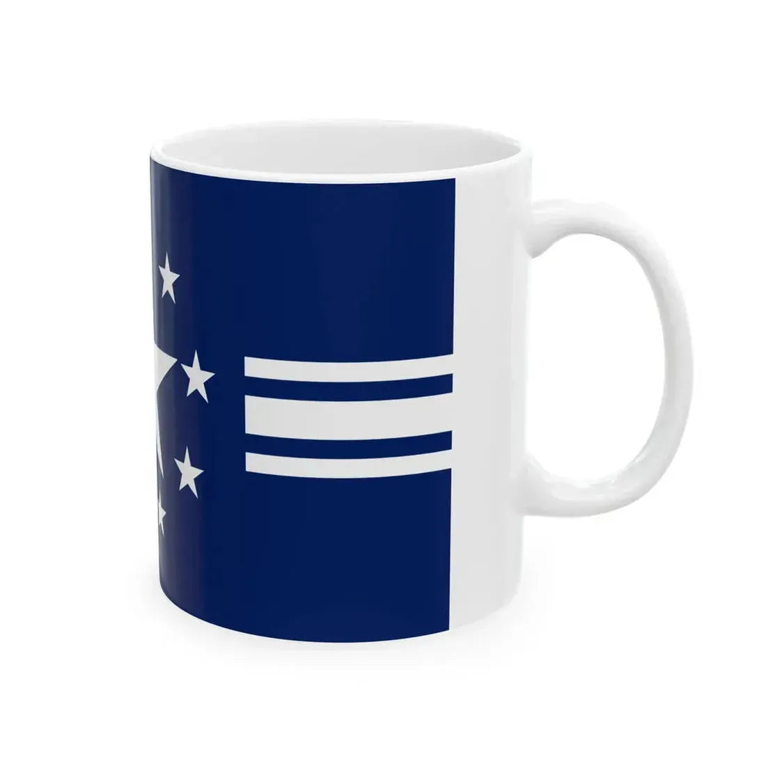 Flag of the Lao Neutralist Movement (Laos) White Coffee Mug - Go Mug Yourself