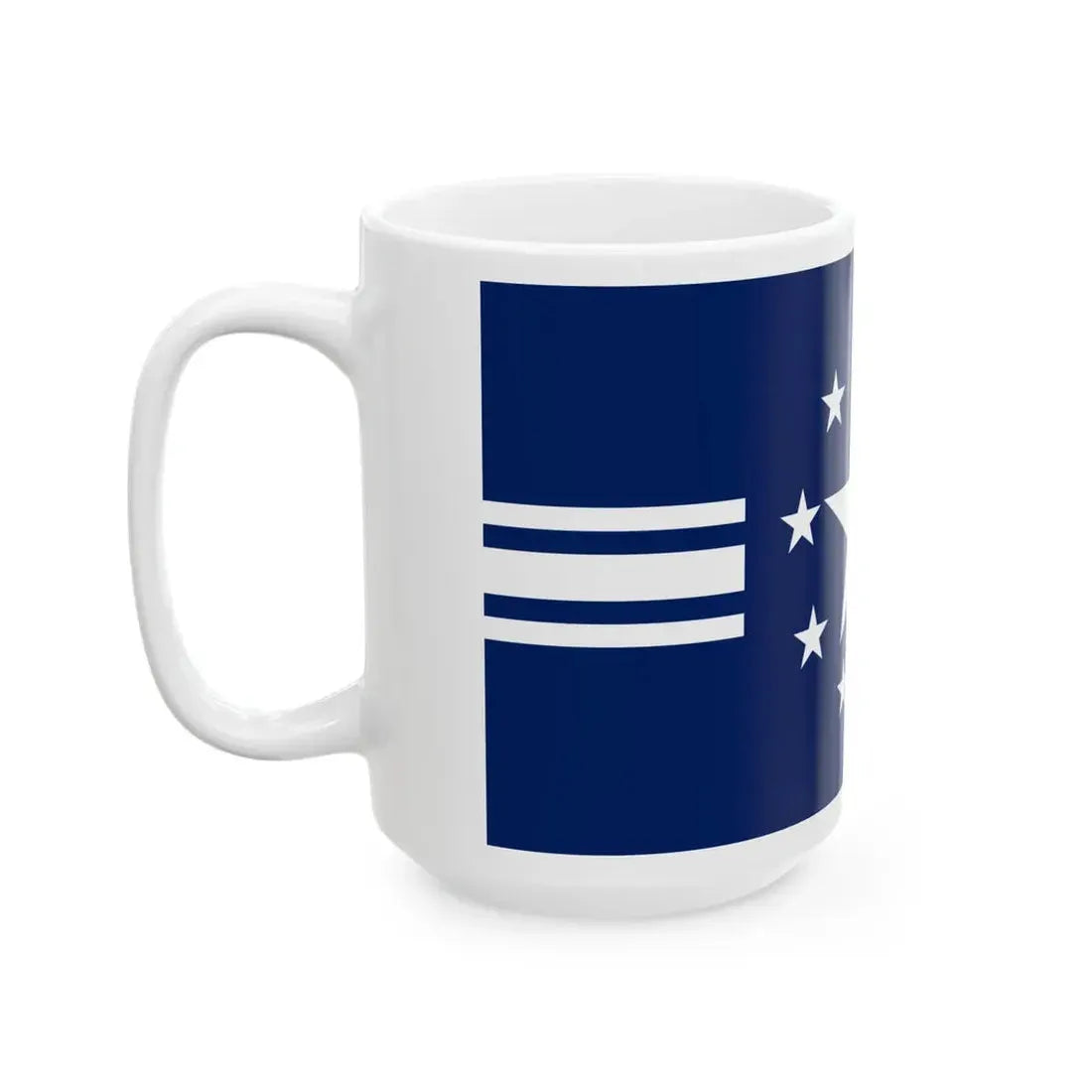 Flag of the Lao Neutralist Movement (Laos) White Coffee Mug - Go Mug Yourself