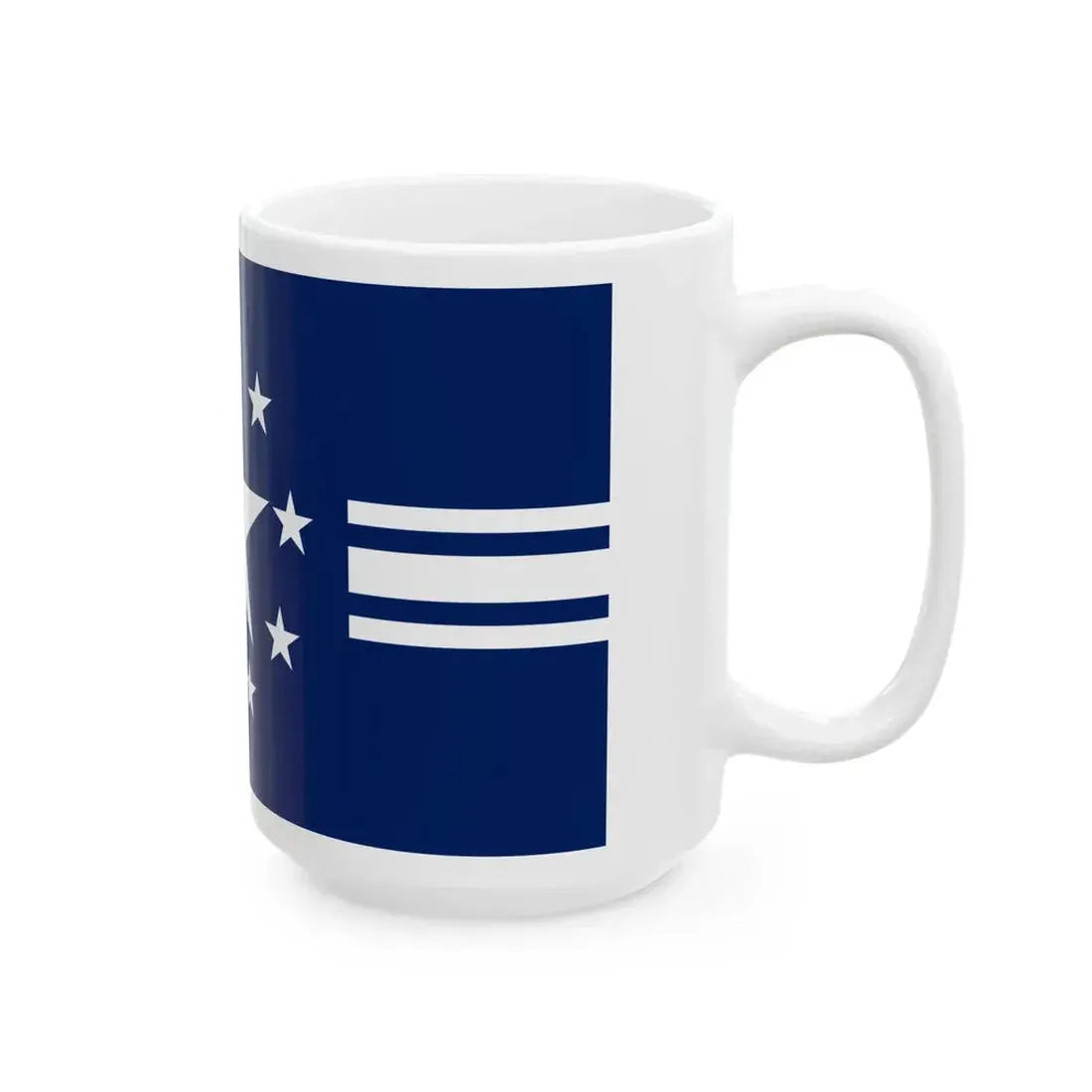 Flag of the Lao Neutralist Movement (Laos) White Coffee Mug - Go Mug Yourself
