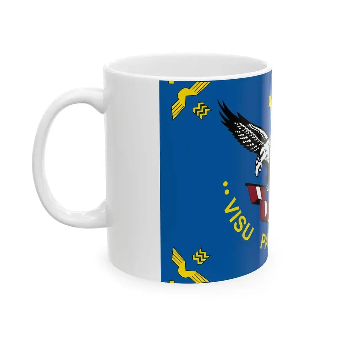 Flag of the Latvian Air Forces (Latvia) White Coffee Mug - Go Mug Yourself