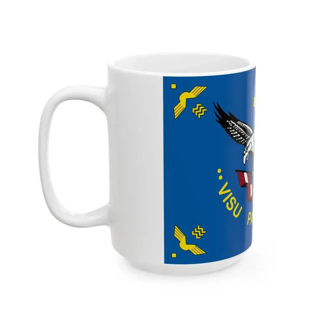 Flag of the Latvian Air Forces (Latvia) White Coffee Mug - Go Mug Yourself