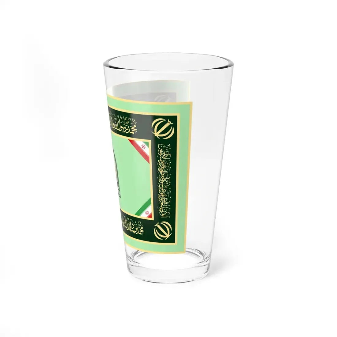 Flag of the Law Enforcement Force of the Islamic Republic of Iran (Iran) Pint Glass 16oz - Go Mug Yourself
