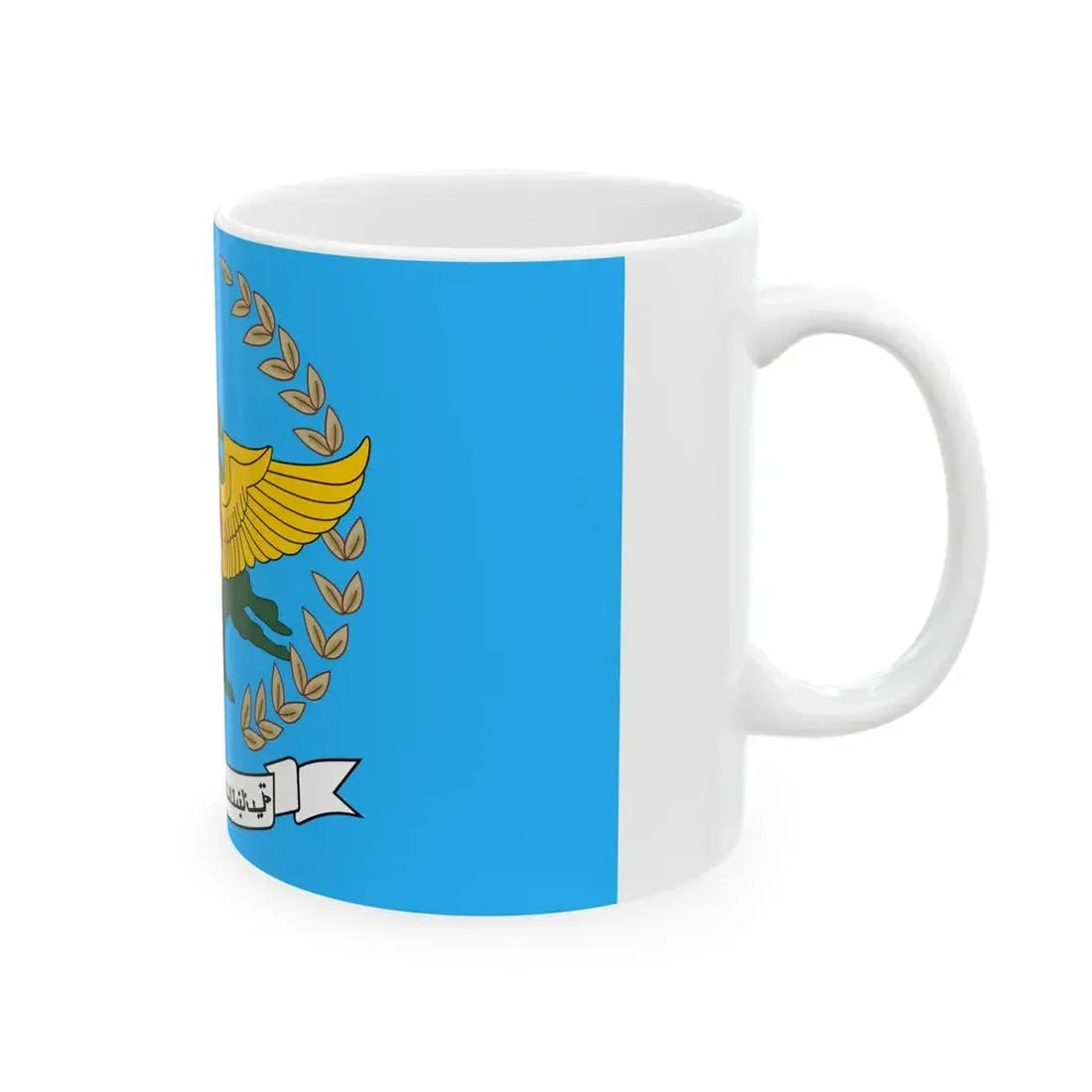 Flag of the Lebanese Air Force (Lebanon) White Coffee Mug - Go Mug Yourself