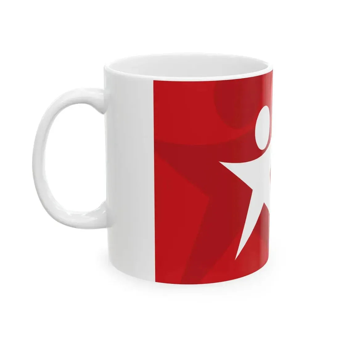 Flag of the Left Bloc (Portugal) White Coffee Mug - Go Mug Yourself