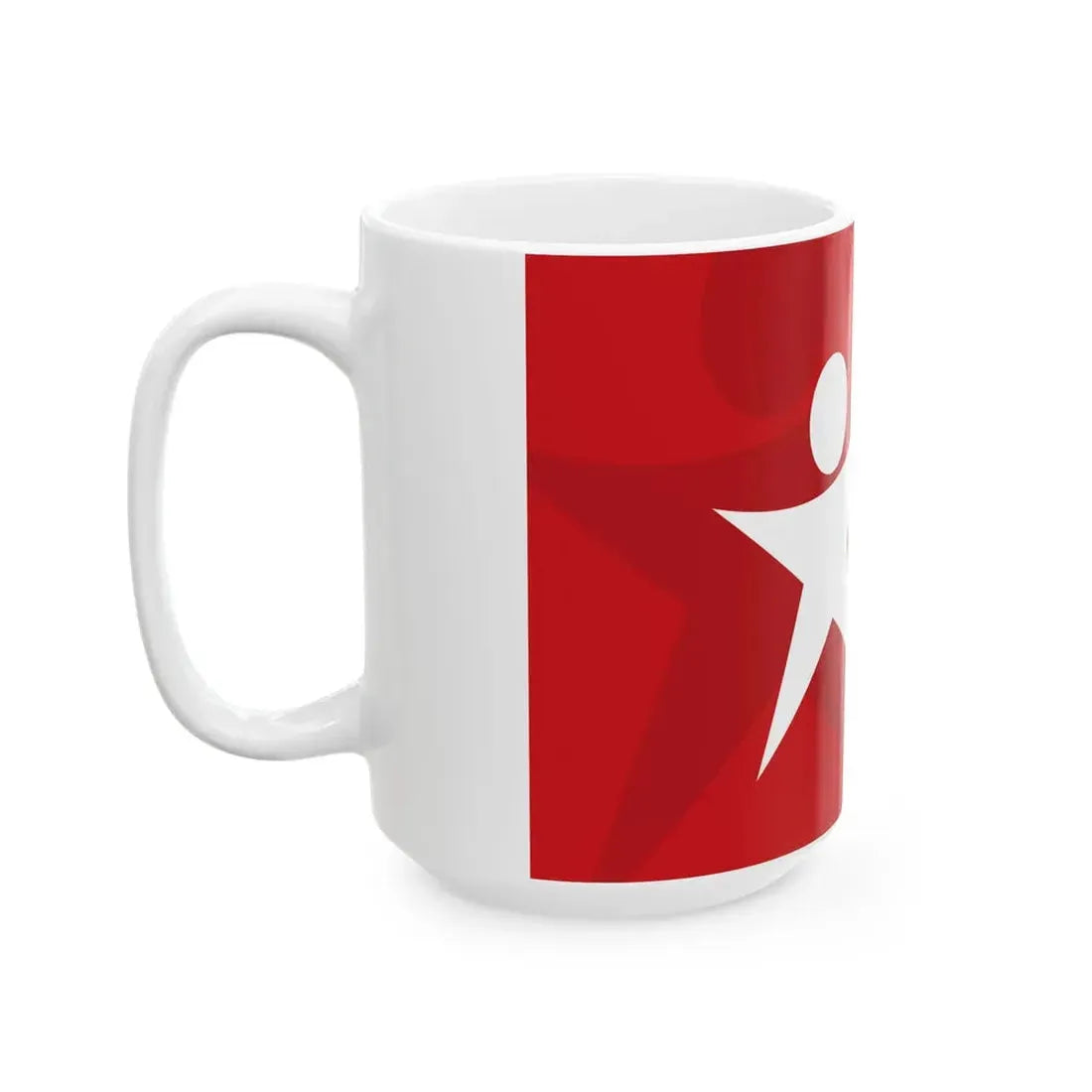 Flag of the Left Bloc (Portugal) White Coffee Mug - Go Mug Yourself