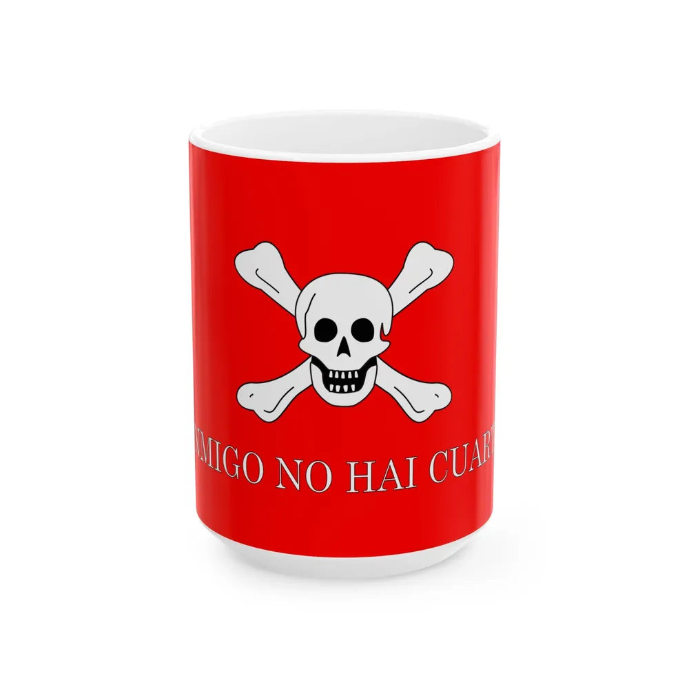Flag of the Liberator Army Cambiaso Mutiny (Chile) White Coffee Mug 15oz - Go Mug Yourself