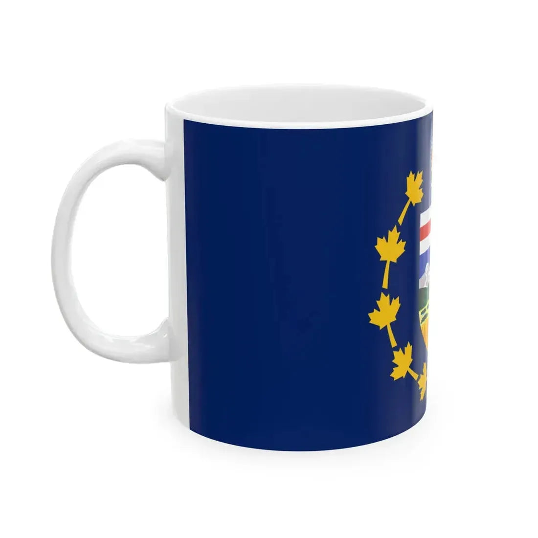 Flag of the Lieutenant-Governor of Alberta (Canada) White Coffee Mug - Go Mug Yourself