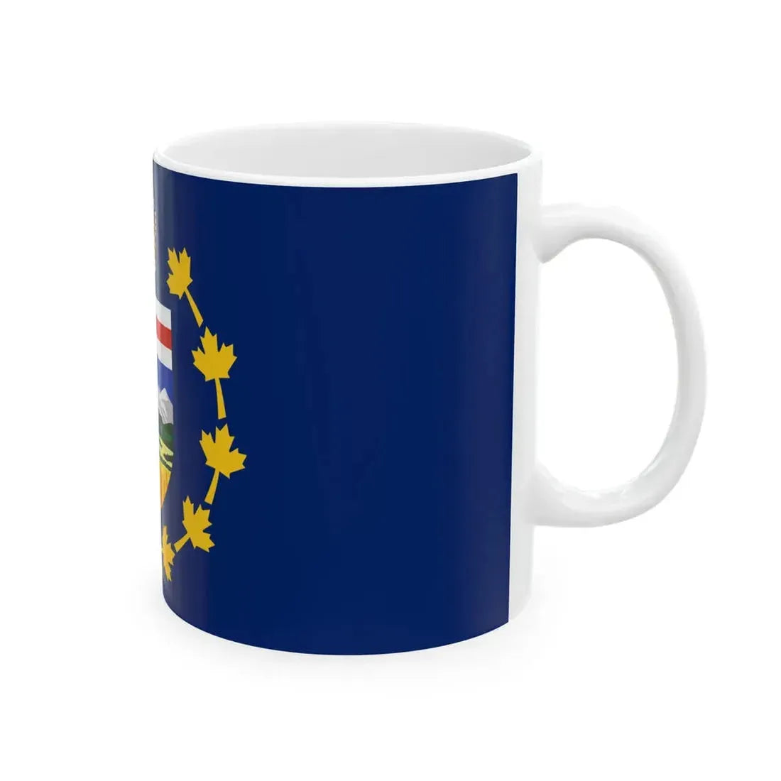 Flag of the Lieutenant-Governor of Alberta (Canada) White Coffee Mug - Go Mug Yourself