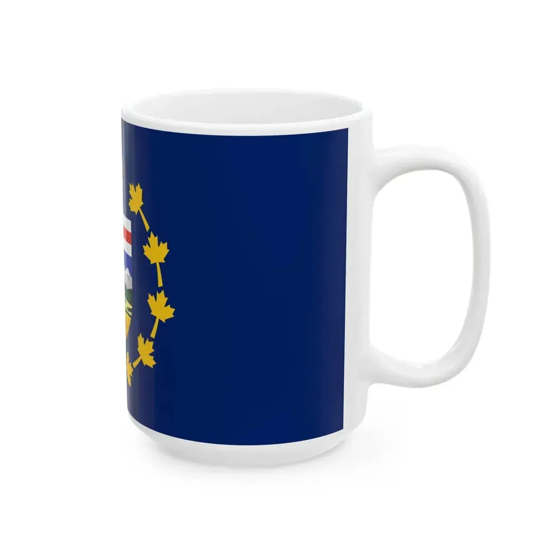 Flag of the Lieutenant-Governor of Alberta (Canada) White Coffee Mug - Go Mug Yourself