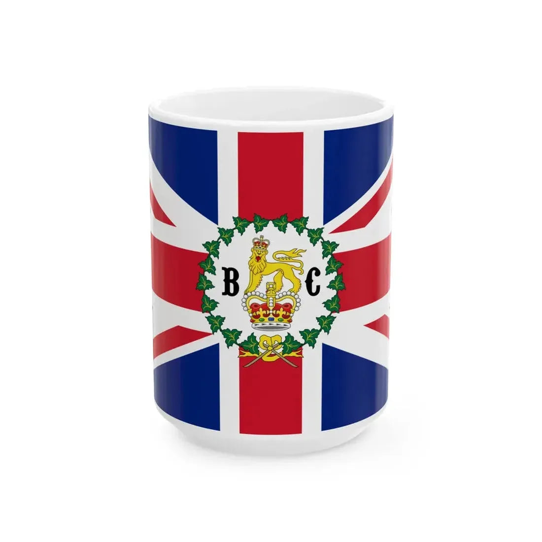 Flag of the Lieutenant-Governor of British Columbia 1871-1906 (Canada) White Coffee Mug 15oz - Go Mug Yourself