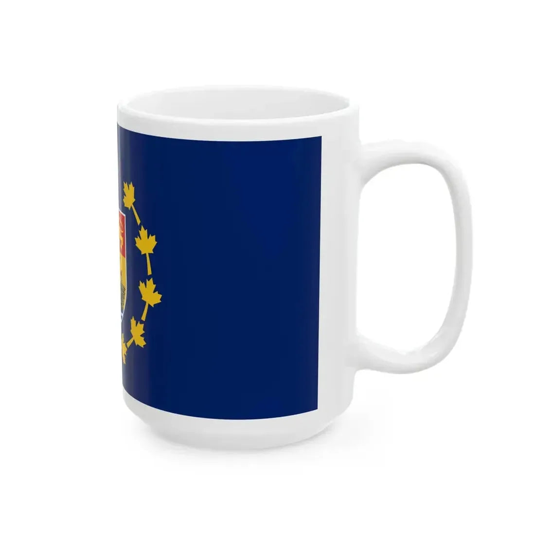 Flag of the Lieutenant-Governor of New Brunswick (Canada) White Coffee Mug - Go Mug Yourself