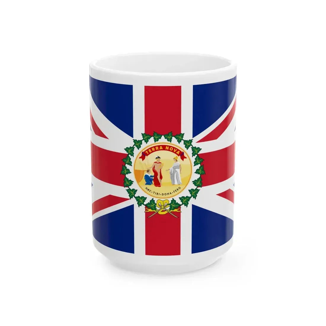 Flag of the Lieutenant-Governor of Newfoundland 1975-1987 (Canada) White Coffee Mug 15oz - Go Mug Yourself